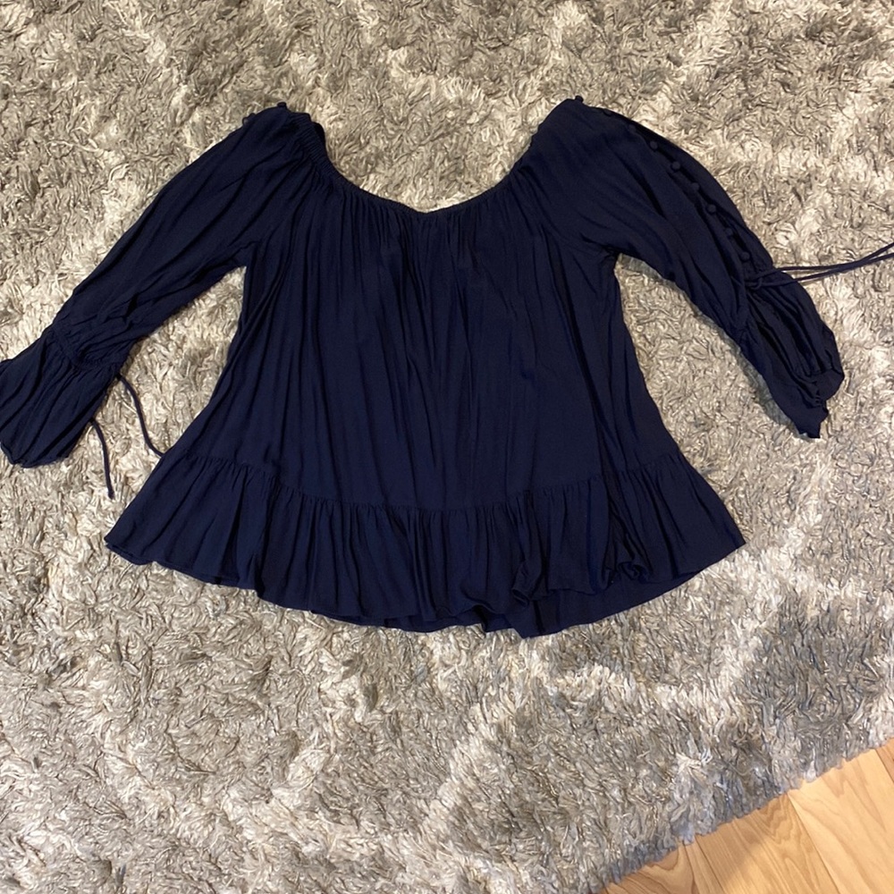 Navy blue blouse